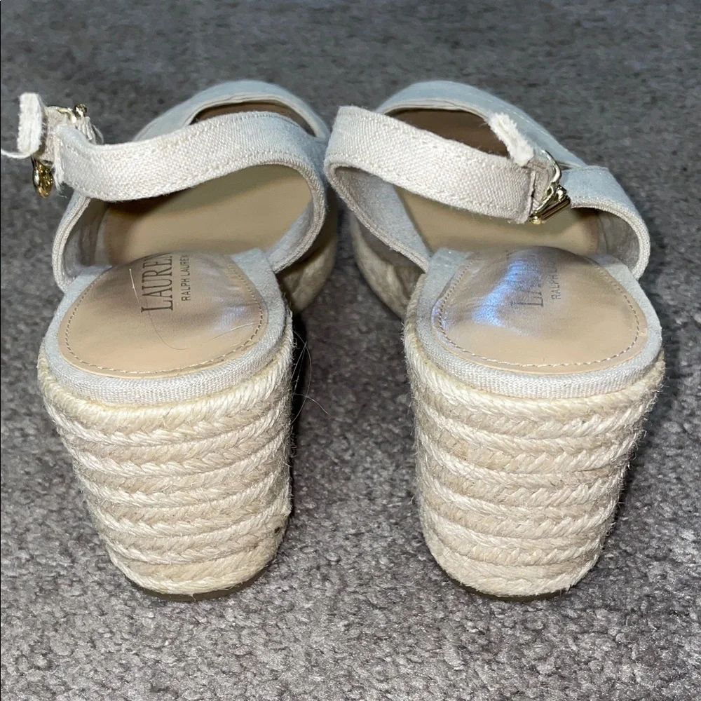 Lauren Ralph Lauren Tan Espadrille Slingbacks - Picture 5 of 8
